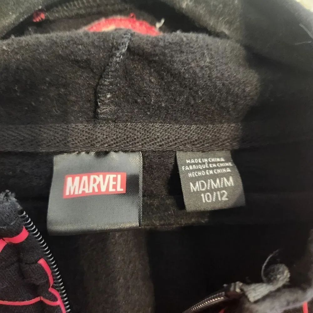Marvel Spiderman Graphic Sweatshirt Hoodie Kids Superhero 10/12 Costume - Picture 5 of 6